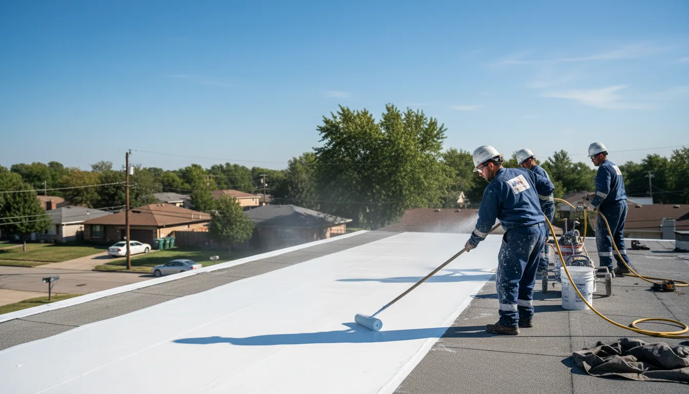 Commercial roof coating in Desoto, TX near me